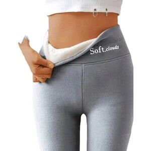 St Cloud Leggings Gray Size S Warm Thick Layer Skiing Camping Outdoor Fuzzy 153